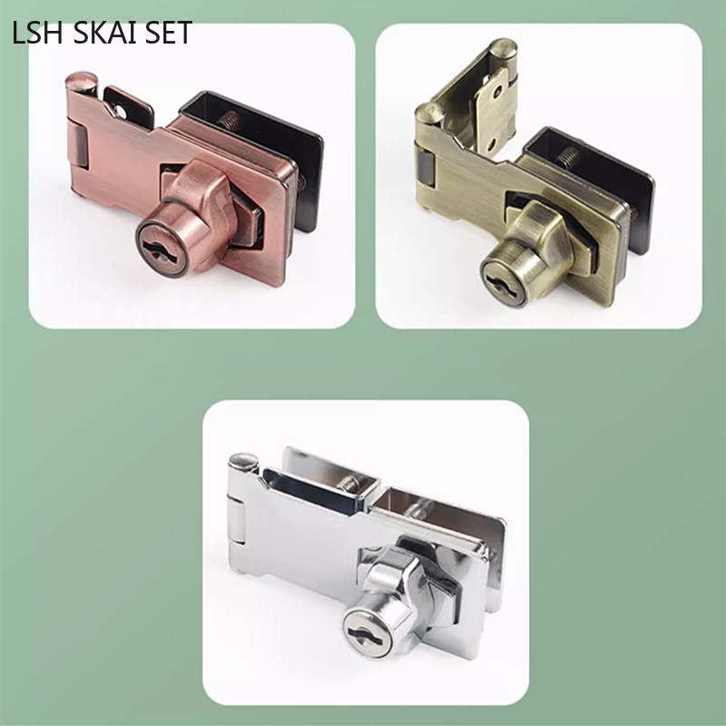 Furniture Hardware Stores - No-punch Glass Door Lock Store Display