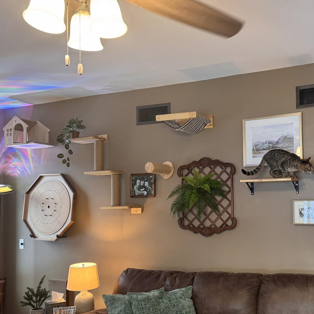 Furniture Paradise & Hardware Ghaziabad - Cat Furniture Solid Wooden Suspension Bridge