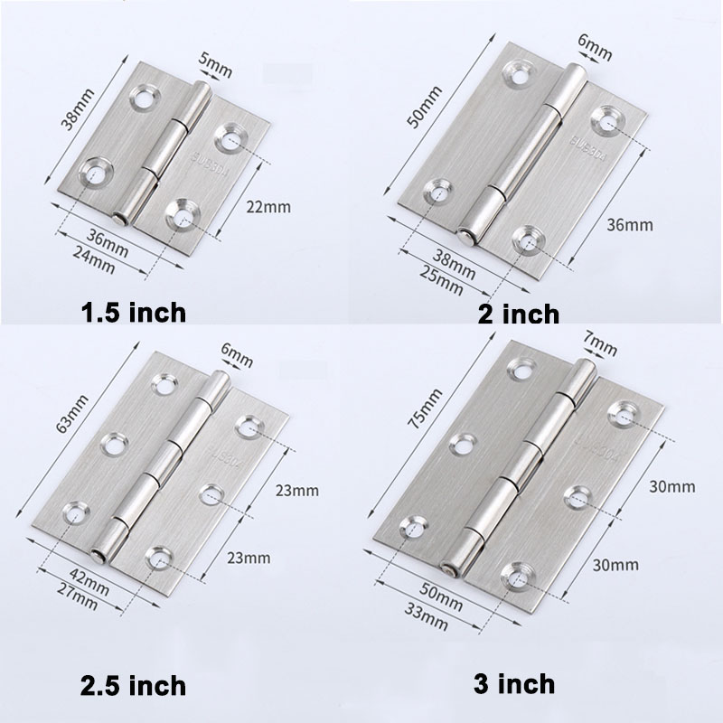 Furniture Hardware Replacement Parts - 6-20pcs Small Door Hinges Stainless Steel