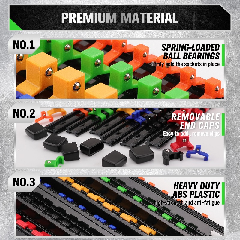 18-Piece Socket Organizer Set  - Drawer Slide Pair ulasan dan harga