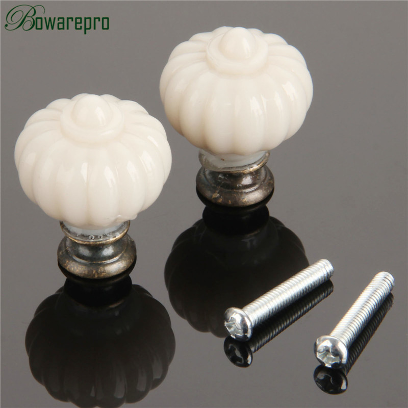 1Pc Acrylic Ivory White Pumpki - Furniture Hardware Restoration ulasan dan harga