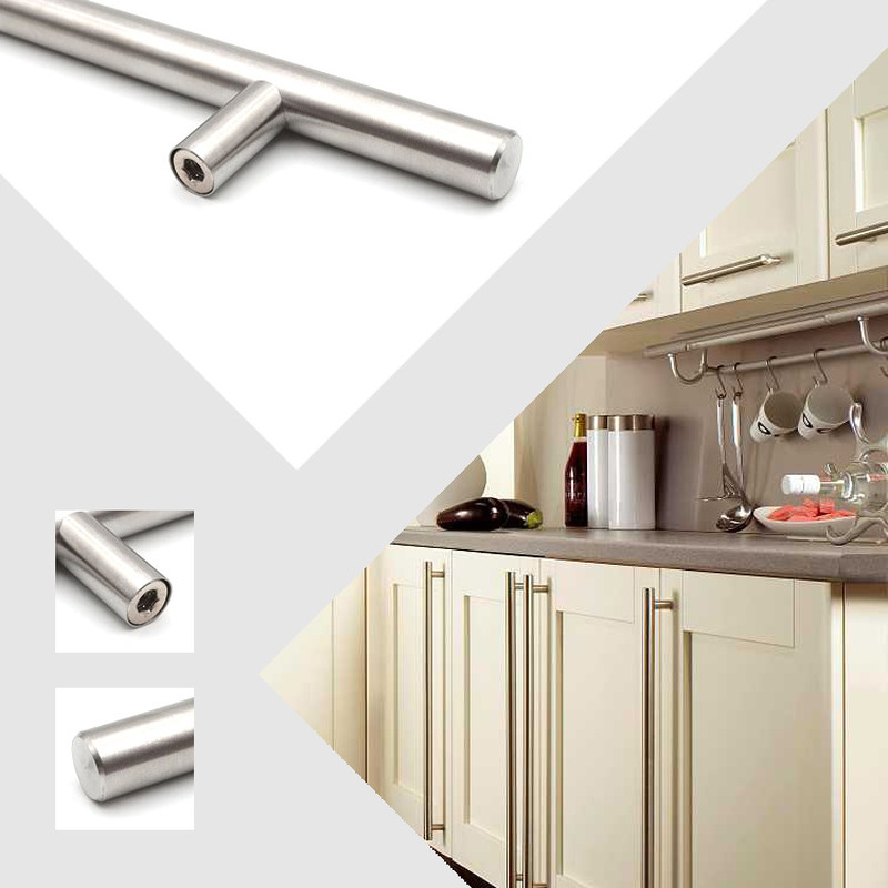 Modern Gold Brushed Straight C - Furniture Hardware Restoration ulasan dan harga