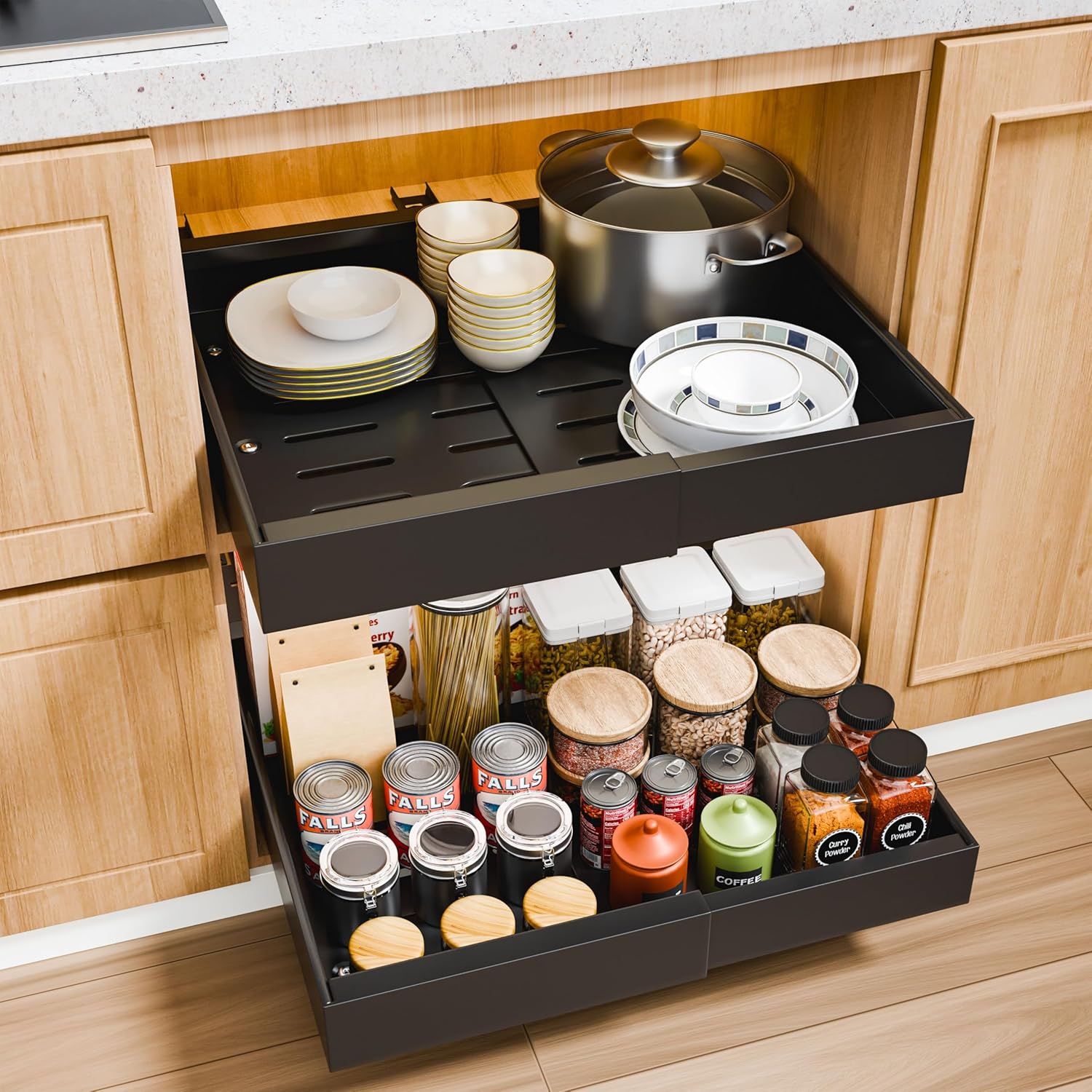 Expandable Pull Out Cabinet Or - Drawer Slide Pair ulasan dan harga