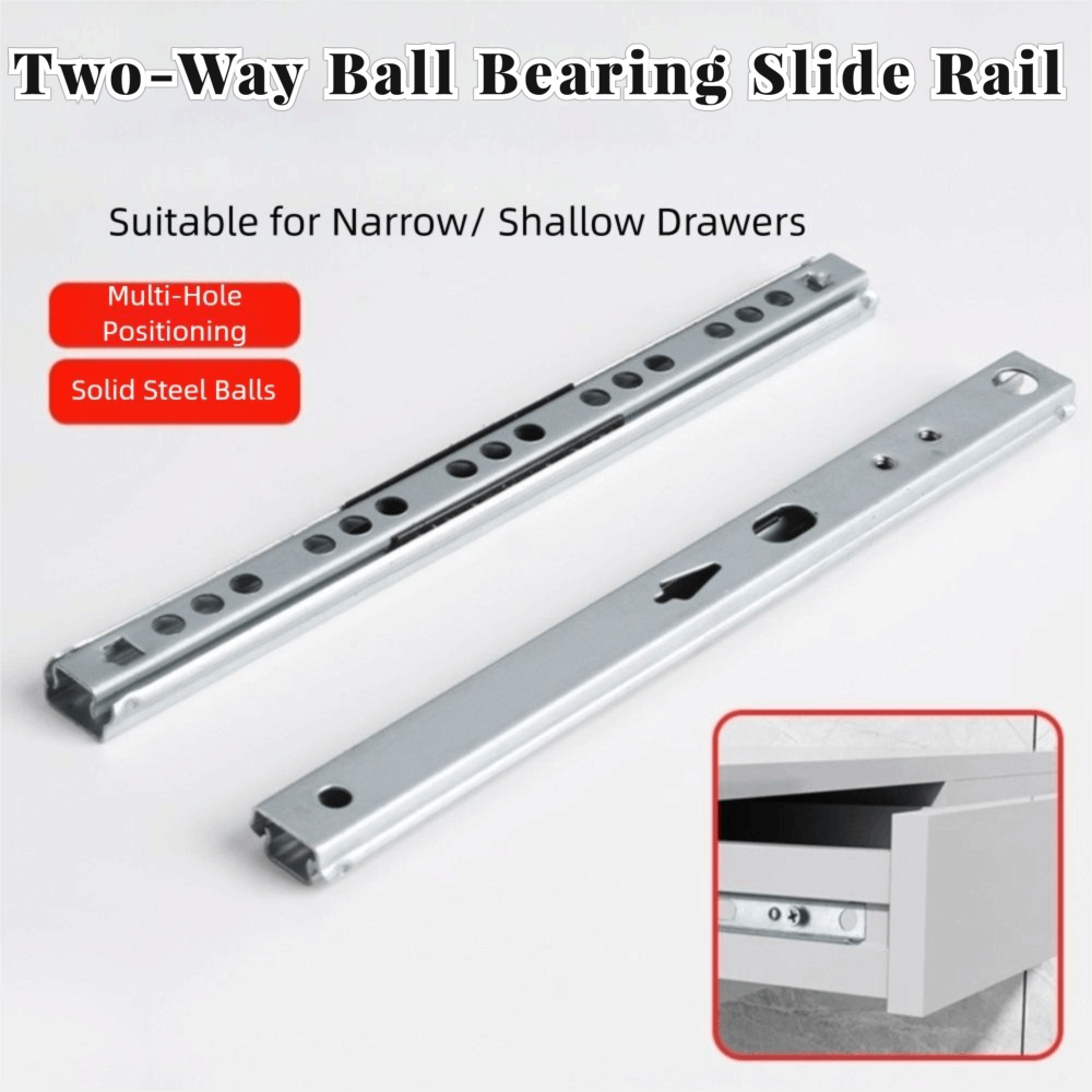 2PCS Smooth Glide Bearing Draw - Drawer Slide Pair ulasan dan harga