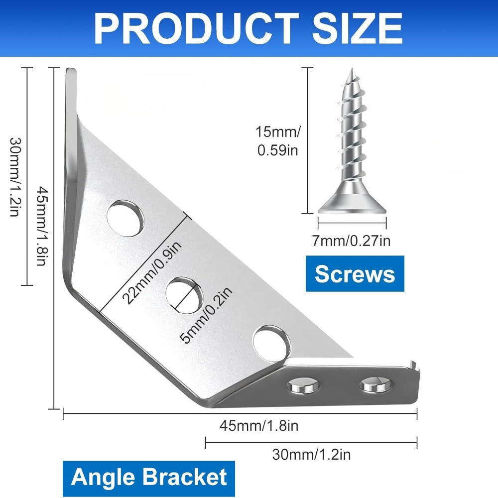 1-120Set Furniture Corner Conn - Furniture Hardware Screws ulasan dan harga