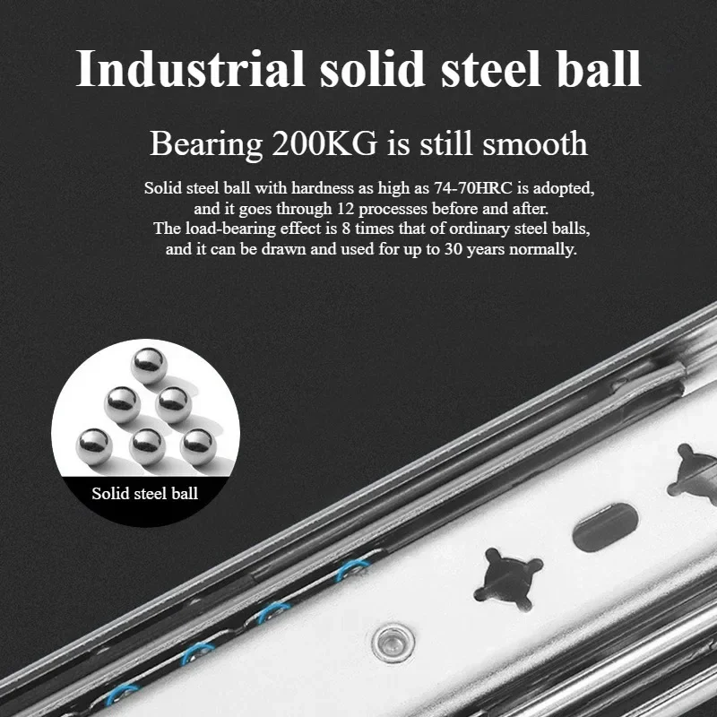 1 Pair 53mm Heavy Duty Drawer  - Drawer Slide Pair ulasan dan harga