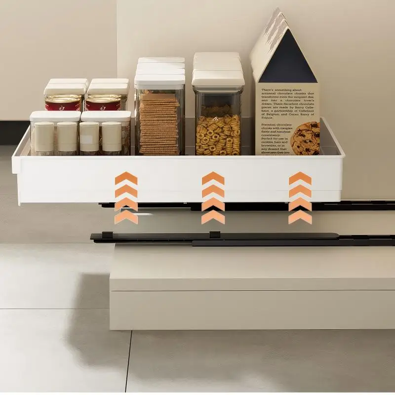 1-2Pcs Kitchen Storage Rack wi - Drawer Slide Pair ulasan dan harga