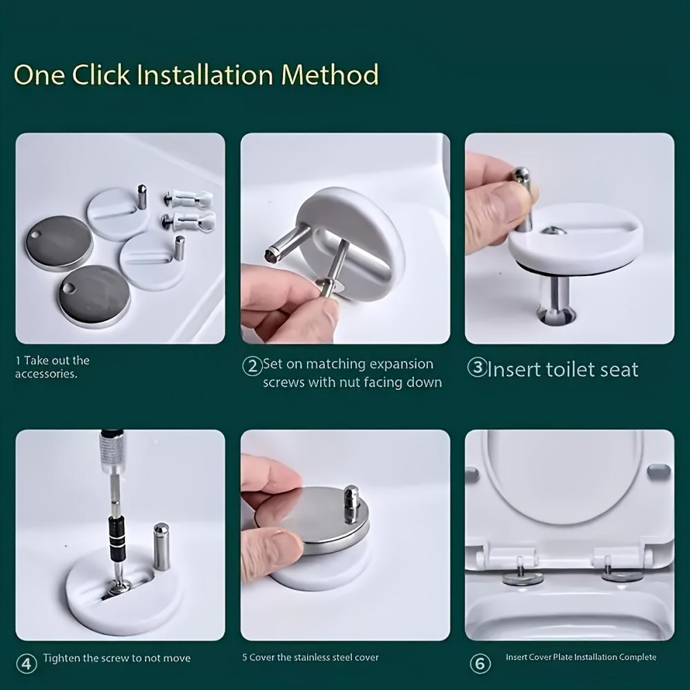 1Pair Stainless Steel Toilet S - Furniture Hardware Screws ulasan dan harga