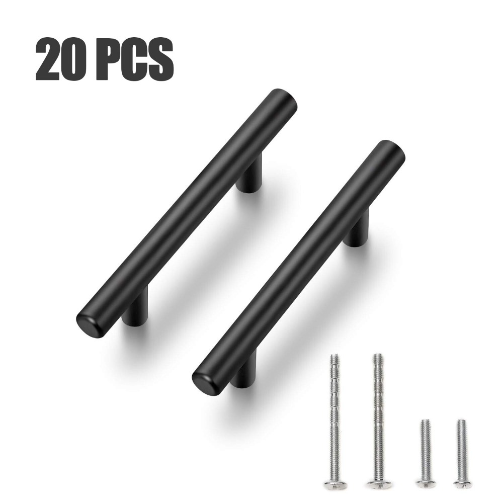 20 PCS Cabinet Pulls Matte Bla - Furniture Hardware Restoration ulasan dan harga