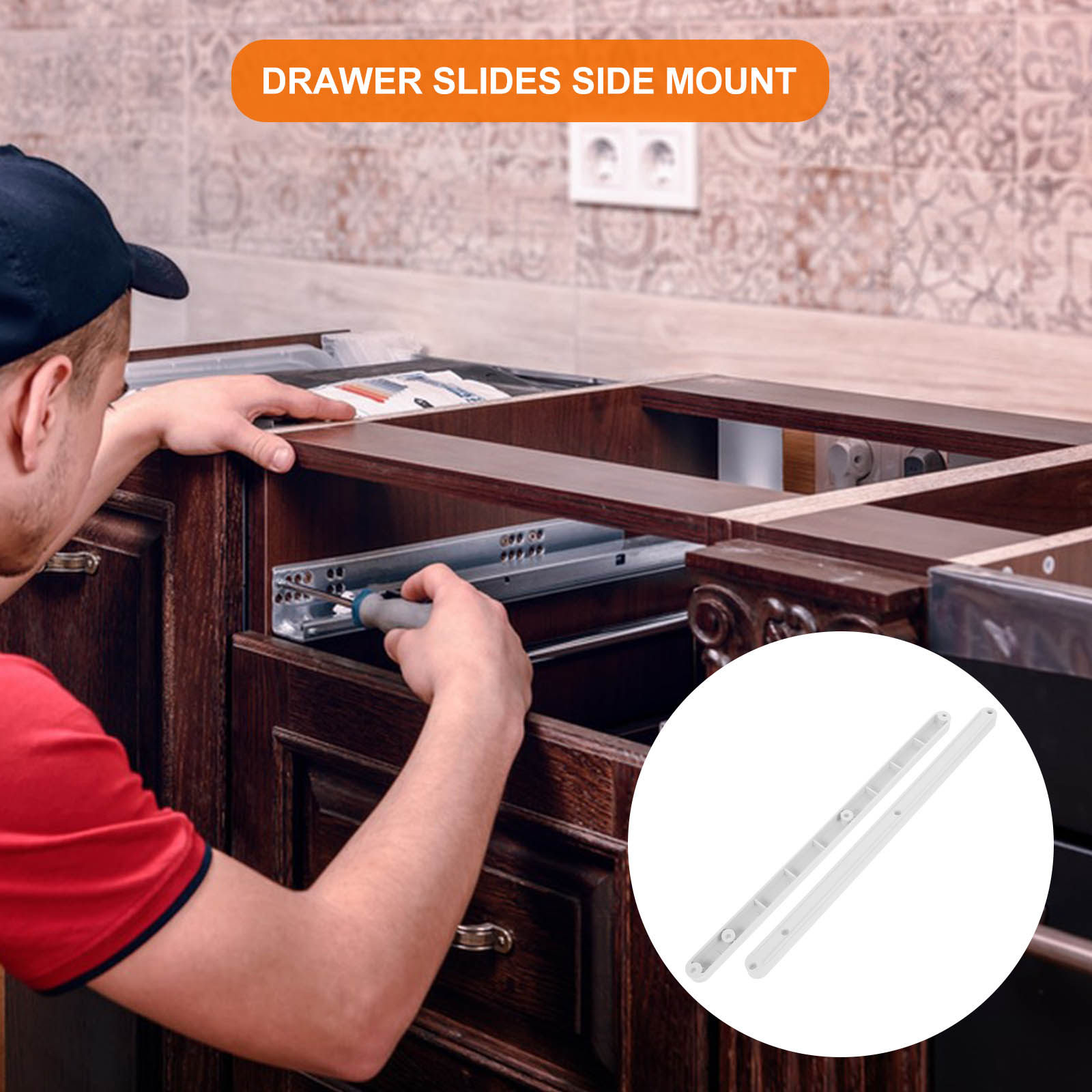 2Pcs Plastic Drawer Slides Smo - Drawer Slide Pair ulasan dan harga