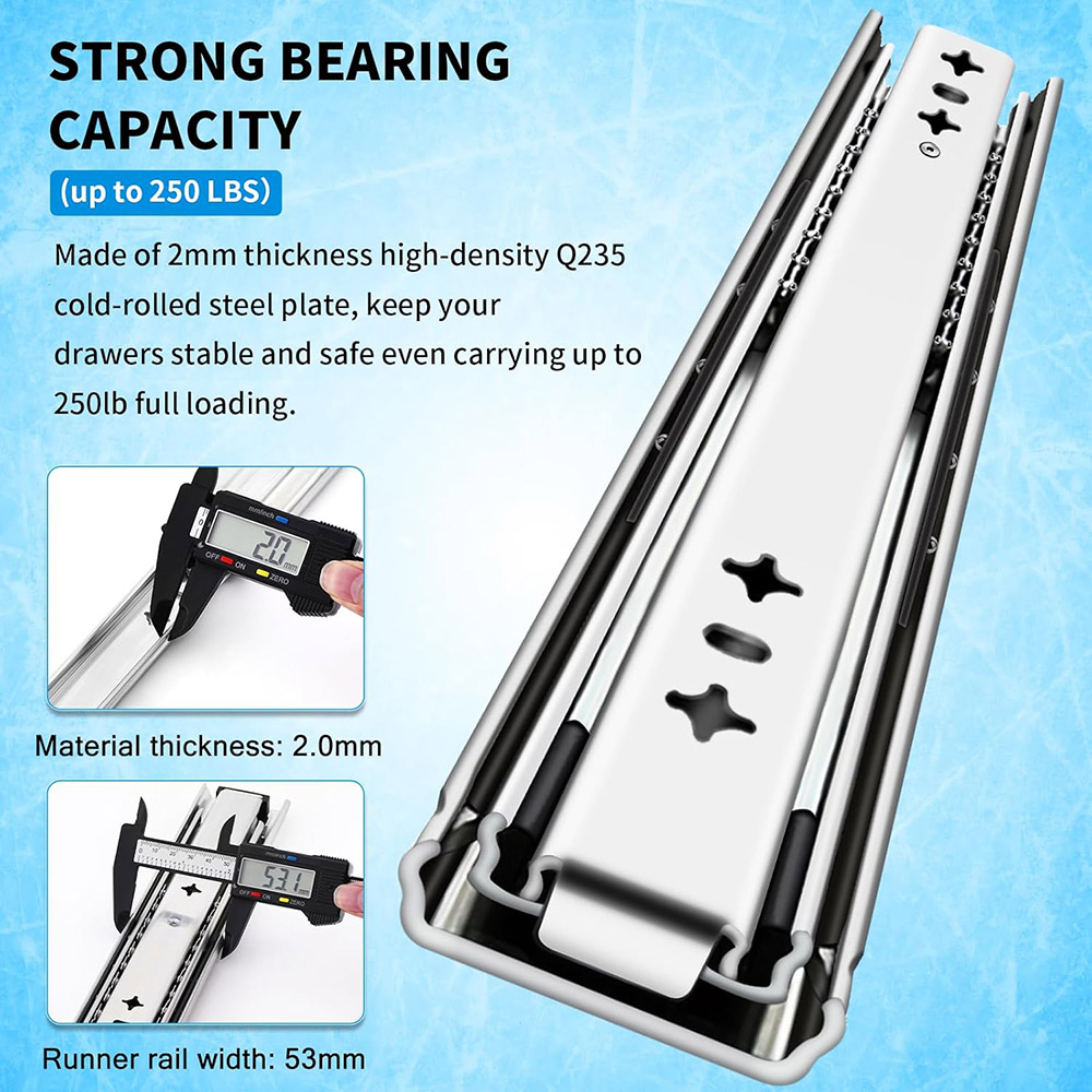 1 Pair Heavy Duty Drawer Slide - Drawer Slide Pair ulasan dan harga